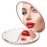 Gospire 5 Lighted Travel Makeup Mirror 1X/7X Magnifying Double Sided, Super Large LED Compact Portable Handheld Pocket Illuminated Cosmetic Vanity Mirror with Battery for Makeup Bag