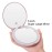 Gospire 5 Lighted Travel Makeup Mirror 1X/7X Magnifying Double Sided, Super Large LED Compact Portable Handheld Pocket Illuminated Cosmetic Vanity Mirror with Battery for Makeup Bag