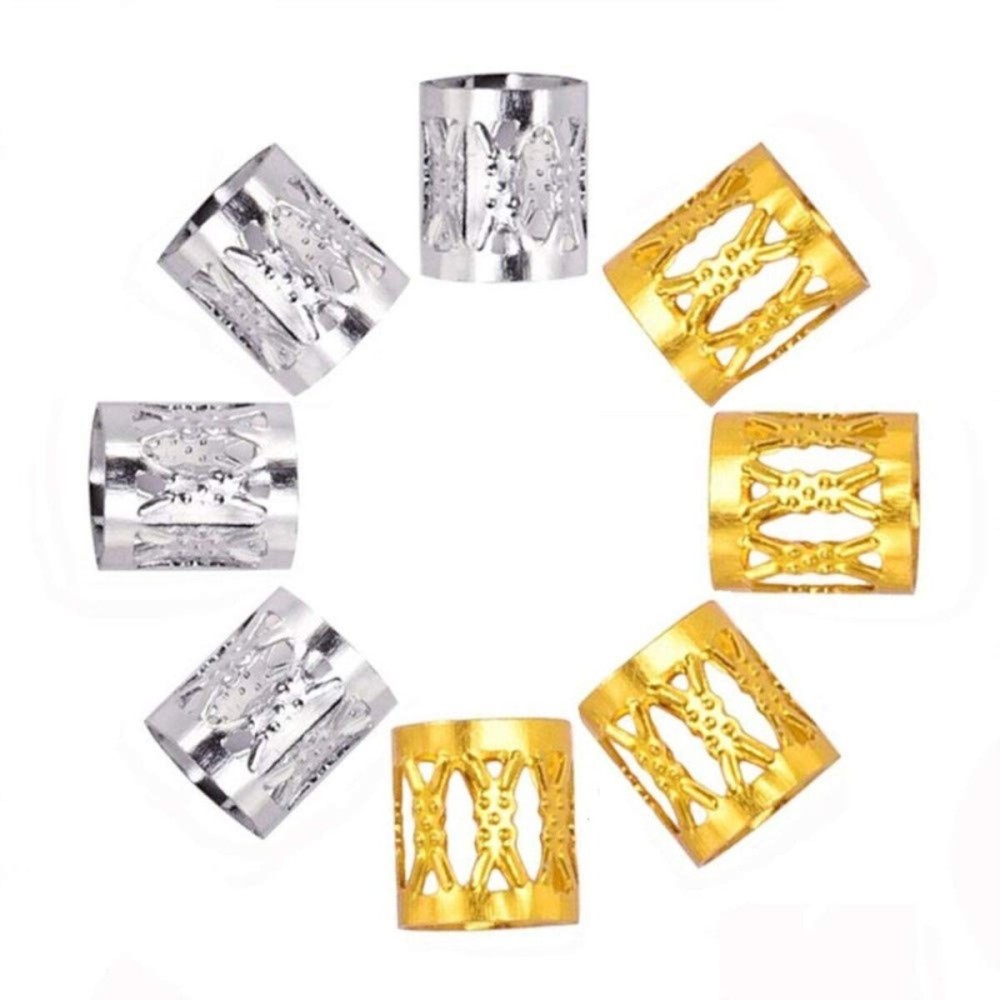 Dsoar 130 Pcs Dreadlocks Hair Cuffs Mixed Gold Sliver Hair Jewelry Metal Plated Beads For Braiding Hair Decoration Dreadlock Accessories With Storage Bottle Dsoar 130 Pcs Dreadlocks Hair Cuffs Mixed Gold Sliver Hair Jewelry Metal Plated Beads For Braiding Hair Decoration Dreadlock Accessories With Storage Bottle