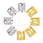 Dsoar 130 Pcs Dreadlocks Hair Cuffs Mixed Gold Sliver Hair Jewelry Metal Plated Beads For Braiding Hair Decoration Dreadlock Accessories With Storage Bottle