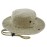 The Hat Depot 100% Cotton Stone-Washed Safari Wide Brim Foldable Double-Sided Outdoor Boonie Bucket Hat (S/M, 3. Pigment - Khaki)
