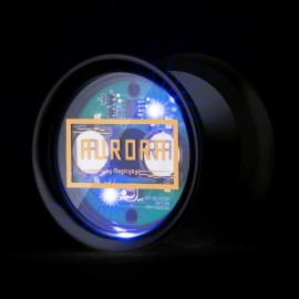 Light Up Yoyo - MAGICYOYO Y02 Aurora Professional Yoyo Unresponsive Yoyo with Yoyo Glove, Yoyo Storage Bag, Extra Battery,12 Yoyo Strings