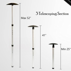 Golf Travel Bag Support Rod, Adjustable Telescopic Golf Trip Cover Support System, Aluminum, 1 Pcs