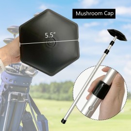 Golf Travel Bag Support Rod, Adjustable Telescopic Golf Trip Cover Support System, Aluminum, 1 Pcs