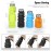 Nefeeko Collapsible Water Bottle, 18floz Reuseable BPA Free Silicone Foldable Bottles for Travel Gym Camping Hiking, Portable Leak Proof Sports Water Bottle with Carabiner