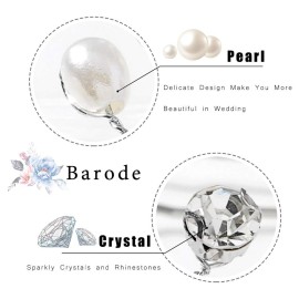 Barode Rhinestones Wedding Hair Pins Pearl Bridal Hair Accessories Crystal Bride Headpieces for Women and Girls (Pack of 3) Barode Rhinestones Wedding Hair Pins Pearl Bridal Hair Accessories Crystal Bride Headpieces for Women and Girls (Pack of 3)