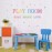 Playroom Share Imagine Laugh Wall Sticker, Inspirational Quote Wall Decals,Colorful Stars Playroom Sticker for Wall Classroom Nursery Decoration
