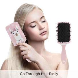 You Are Amazing Llama Hair Brush for Wet & Dry Hair Grip Soft Bristles for Anti Static & Frizz Air Cushion Comb for Women Girls You Are Amazing Llama Hair Brush for Wet & Dry Hair Grip Soft Bristles for Anti Static & Frizz Air Cushion Comb for Women Girls