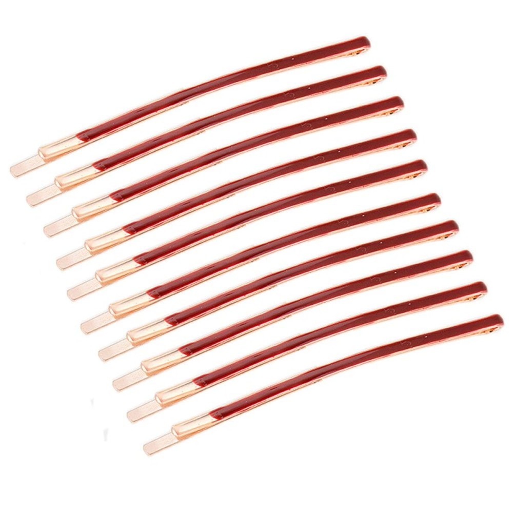 10Pcs Curved Jumbo Bobby Pins Long Metal Hair Clips for Women Teen Girls Hair Decorative (Red) 10Pcs Curved Jumbo Bobby Pins Long Metal Hair Clips for Women Teen Girls Hair Decorative (Red)