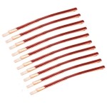 10Pcs Curved Jumbo Bobby Pins Long Metal Hair Clips for Women Teen Girls Hair Decorative (Red)