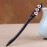Wooden Hair Stick for Women Girl 7.08 Black Ebony Carved Hair Pins for Long Hair Handmand Hair Accessories for Buns (B)