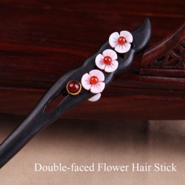 Wooden Hair Stick for Women Girl 7.08 Black Ebony Carved Hair Pins for Long Hair Handmand Hair Accessories for Buns (B) Wooden Hair Stick for Women Girl 7.08 Black Ebony Carved Hair Pins for Long Hair Handmand Hair Accessories for Buns (B)