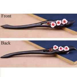 Wooden Hair Stick for Women Girl 7.08 Black Ebony Carved Hair Pins for Long Hair Handmand Hair Accessories for Buns (B) Wooden Hair Stick for Women Girl 7.08 Black Ebony Carved Hair Pins for Long Hair Handmand Hair Accessories for Buns (B)