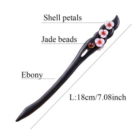 Wooden Hair Stick for Women Girl 7.08 Black Ebony Carved Hair Pins for Long Hair Handmand Hair Accessories for Buns (B) Wooden Hair Stick for Women Girl 7.08 Black Ebony Carved Hair Pins for Long Hair Handmand Hair Accessories for Buns (B)