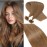 Rich Choices U Tip Hair Extensions Human Hair, 100 Strands 0.5g/Strand K Tip Real Remy, 22 Inch 12 Golden Brown