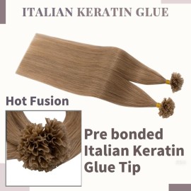 Rich Choices U Tip Hair Extensions Human Hair, 100 Strands 0.5g/Strand K Tip Real Remy, 22 Inch 12 Golden Brown Rich Choices U Tip Hair Extensions Human Hair, 100 Strands 0.5g/Strand K Tip Real Remy, 22 Inch 12 Golden Brown