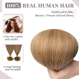 Rich Choices U Tip Hair Extensions Human Hair, 100 Strands 0.5g/Strand K Tip Real Remy, 22 Inch 12 Golden Brown Rich Choices U Tip Hair Extensions Human Hair, 100 Strands 0.5g/Strand K Tip Real Remy, 22 Inch 12 Golden Brown
