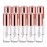 12Pcs 1.2ML Rose Gold Lid Mini Clear Empty Refillable Lip Gloss Tubes with Internal Lip Brush Lip Balm Oil Containers Lipstick Sample Bottles Vials Dispensers for DIY Makeup