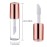 12Pcs 1.2ML Rose Gold Lid Mini Clear Empty Refillable Lip Gloss Tubes with Internal Lip Brush Lip Balm Oil Containers Lipstick Sample Bottles Vials Dispensers for DIY Makeup