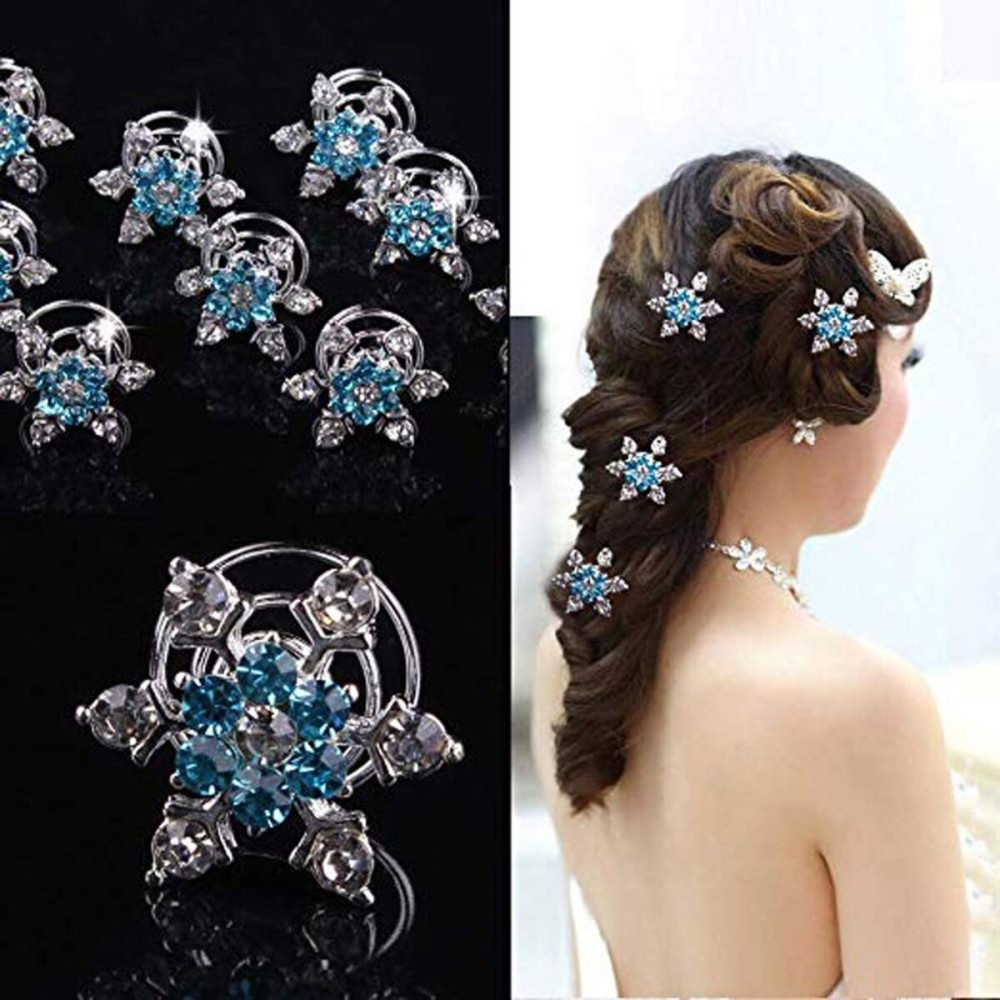 canjoyn 20 Pcs Snowflake Spin Hair Pins Swirl Hair Twists Coils Hair Clips Wedding Bridal Gem Rhinestone Metal Spiral Twist Bun Hair Pins Hair Accessories Jewel Hair Pin (Blue) canjoyn 20 Pcs Snowflake Spin Hair Pins Swirl Hair Twists Coils Hair Clips Wedding Bridal Gem Rhinestone Metal Spiral Twist Bun Hair Pins Hair Accessories Jewel Hair Pin (Blue)