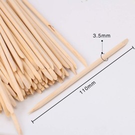 AHIER 100 PCS Orange Sticks for Nails, Orange Wood Sticks, Wooden Cuticle Pusher, Nail Art Cuticle Pusher Remover for Manicure Pedicure AHIER 100 PCS Orange Sticks for Nails, Orange Wood Sticks, Wooden Cuticle Pusher, Nail Art Cuticle Pusher Remover for Manicure Pedicure