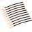 10Pcs Curved Jumbo Bobby Pins Long Metal Hair Clips for Women Teen Girls Hair Decorative (Black)