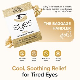 ToGoSpa Golden EYES, Dark Circle Warrior | Premium Clean Anti-Aging Gel Pads with Collagen, Hyaluronic Acid, Aloe Vera, Vitamins C & E, 1 Pack - 3 Pair ToGoSpa Golden EYES, Dark Circle Warrior | Premium Clean Anti-Aging Gel Pads with Collagen, Hyaluronic Acid, Aloe Vera, Vitamins C & E, 1 Pack - 3 Pair