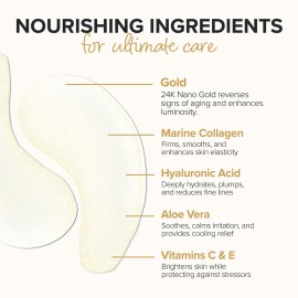 ToGoSpa Golden EYES, Dark Circle Warrior | Premium Clean Anti-Aging Gel Pads with Collagen, Hyaluronic Acid, Aloe Vera, Vitamins C & E, 1 Pack - 3 Pair ToGoSpa Golden EYES, Dark Circle Warrior | Premium Clean Anti-Aging Gel Pads with Collagen, Hyaluronic Acid, Aloe Vera, Vitamins C & E, 1 Pack - 3 Pair