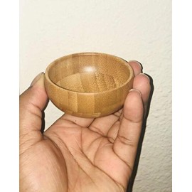 Mask Bowl Set - Mini Eco Bamboo Skin Care DIY Mixing Tool Kit with Bamboo Spoon for Lady Women Girls