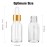 PrettyCare Glass Eye Dropper Bottles 24 Pack, 0.5oz (15ml) Clear Empty Thick Bottles Bulk with Leakproof Golden Caps - With Labels & Funnels for Storage, Travel, Essential Oils, Cuticle, Tinctures
