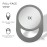 Zadro 10x7 Oblong Hand Mirror 6 Dia. Round Glass Handheld Mirror Modern Ergonomic Handle Pill Shape Handheld Mirror