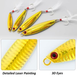 Dr.Fish 5 Pack Metal Jigging Spoon Saltwater Fishing Jigs Spoons Lures Casting Vertical Diamond Jig Lures Freshwater Bass Striper Mackerel Halibut 0.88oz Dr.Fish 5 Pack Metal Jigging Spoon Saltwater Fishing Jigs Spoons Lures Casting Vertical Diamond Jig Lures Freshwater Bass Striper Mackerel Halibut 0.88oz