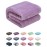Fuzzy Throw Blanket, Plush Fleece Blankets for Adults, Toddler, Boys and Girls, Warm Soft Blankets and Throws for Bed, Couch, Sofa, Travel and Outdoor, Camping (Throw(50x70), L-Lavender)