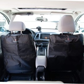 Teknon (2 Pack Car Seat Protector Kick Mats Backseat Organizer Car Seat Covers Kick Mat With Storage Pockets