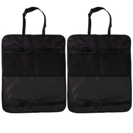 Teknon (2 Pack Car Seat Protector Kick Mats Backseat Organizer Car Seat Covers Kick Mat With Storage Pockets