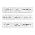 Tachibelle 3 Pcs Premium JAPAN Abrasive Jumbo File Washable Zebra File Nail Art Sanding Nail Files (3PC (100/180))