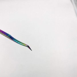 Tool Alement Japan Stainless Steel Plasma Coating 12cm Axe Tips Eyelash Tweezer R-JP11-4002 Tool Alement Japan Stainless Steel Plasma Coating 12cm Axe Tips Eyelash Tweezer R-JP11-4002