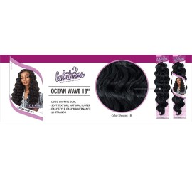 6 PACKS/LOT Sensationnel Synthetic Hair Crochet Braids Lulutress Ocean Wave 18 (1)