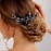 Unicra Bride Wedding Hair Combs Black Delicate Opal Crystal Bridal Headpieces Hair Accessories for Women and Girls (Black)