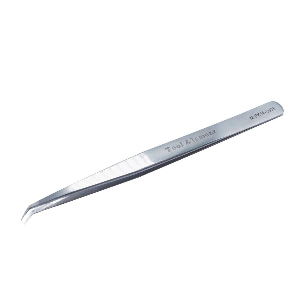 Tool Alement Canadian Eyelash Extension Tweezers,Stainless Steel 14cm 45 Degree Angle Eyelash Tweezers M-PK14-8008 Tool Alement Canadian Eyelash Extension Tweezers,Stainless Steel 14cm 45 Degree Angle Eyelash Tweezers M-PK14-8008