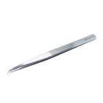 Tool Alement Canadian Eyelash Extension Tweezers,Stainless Steel 14cm 45 Degree Angle Eyelash Tweezers M-PK14-8008