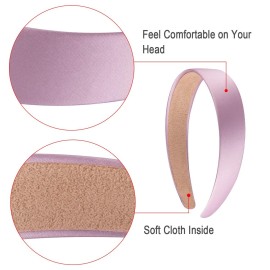 SIQUK 18 Pieces Satin Headbands 1 Inch Wide Non-slip Headband Colorful DIY Headbands for Women and Girls, 18 Colors SIQUK 18 Pieces Satin Headbands 1 Inch Wide Non-slip Headband Colorful DIY Headbands for Women and Girls, 18 Colors