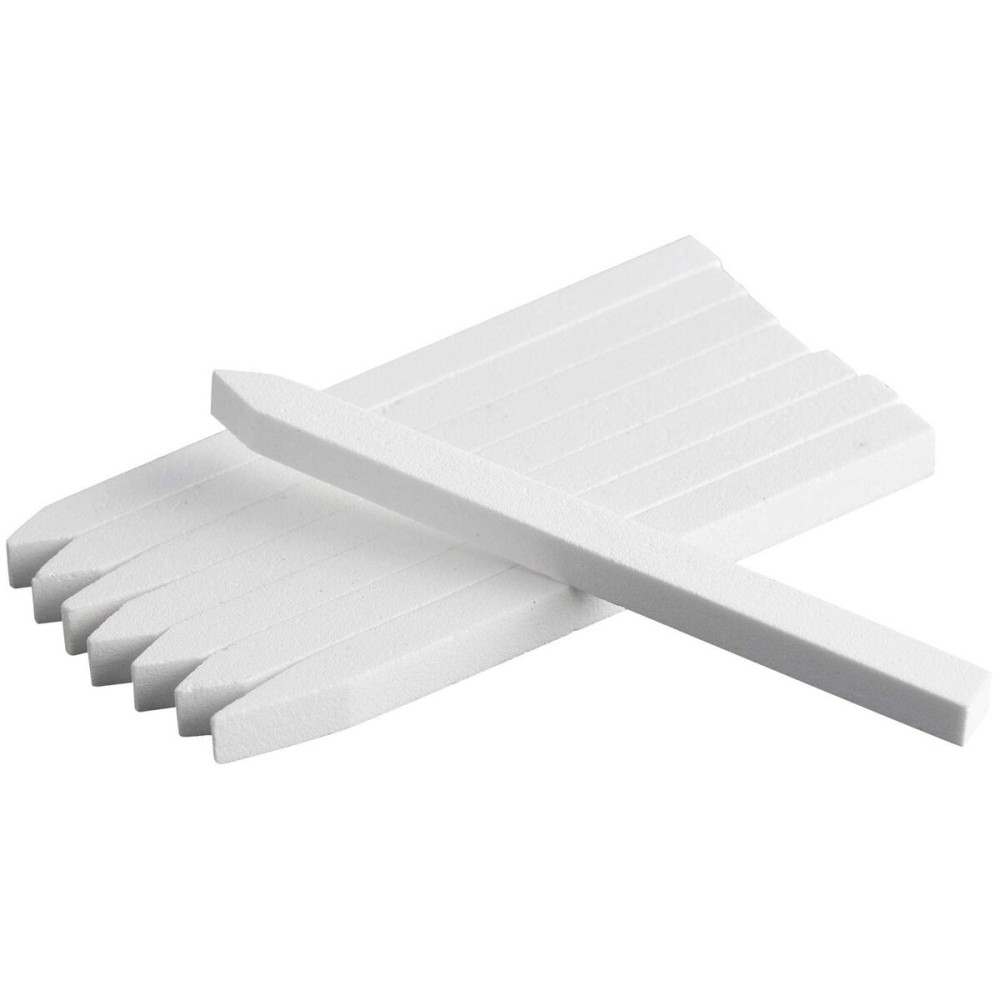 18 Pcs Nail File Pumice Stone Cuticle Pusher Nail Art Pedicure & Manicure Tools (White)