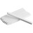 18 Pcs Nail File Pumice Stone Cuticle Pusher Nail Art Pedicure & Manicure Tools (White)