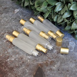 Frosted Clear 10ml Essential Oil Roller Sprayer Duo Bottles, Double Ended Stainless Steel Roller Balls for Essential Oils With Fine Mist Sprayer, Glass Roll On Bottles - 6 pack Frosted Clear 10ml Essential Oil Roller Sprayer Duo Bottles, Double Ended Stainless Steel Roller Balls for Essential Oils With Fine Mist Sprayer, Glass Roll On Bottles - 6 pack