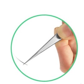 Tool Alement Canadian Stainless Steel 14cm Straight Isolation Eyelash Tweezers M-PK14-8002