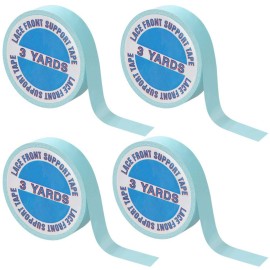 4 Pack Wig Tape Double Sided Lace Front Support Tape 12 Yards Adhesives Tape for Lace Front Wigs, Toupees, Hair Extensions and Hairpieces (1cm x 3 Yards) 4 Pack Wig Tape Double Sided Lace Front Support Tape 12 Yards Adhesives Tape for Lace Front Wigs, Toupees, Hair Extensions and Hairpieces (1cm x 3 Yards)