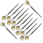 Pack of 12 pcs Stainless Steel Dental Teeth Inspection Mirror 5 with Handle