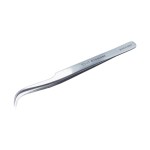Tool Alement Canadian Stainless Steel 12cm Semi Curve Eyelash Tweezers M-PK14-8004