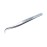 Tool Alement Canadian Stainless Steel 12cm Semi Curve Eyelash Tweezers M-PK14-8004